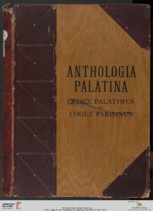 Band 2: Anthologia Palatina: Codex Palatinus et Codex Parisinus