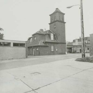 Peitz. Feuerwehrdepot : Peitz, Mauerstraße 1. Feuerwehrdepot (1928). Straßenansicht von Nordwesten