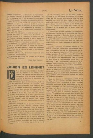 ¿Quién es Lenine?