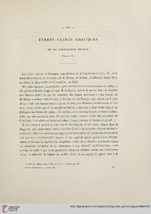 Terres cuites grecques de la collection Bellon, [1]