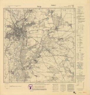 1568 (alte Nr.: 321) Stolp, Meßtischblatt (4cm - Karte)