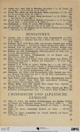 Miniaturen (Nr. 581-592)