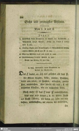 Sechs und zwanzigster Abschnitt. Vom s, ß und ss