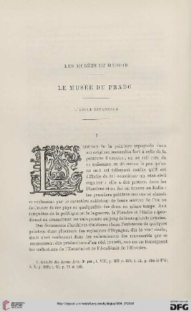 3. Pér. 12.1894: Le Musée du Prado, [9], L'école espagnole, 1 : les musées de Madrid