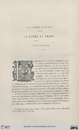 3. Pér. 12.1894: Le Musée du Prado, [9], L'école espagnole, 1 : les musées de Madrid