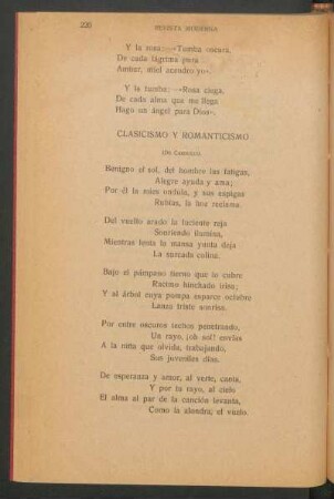 Clasicismo y romanticismo : (De Carducci).