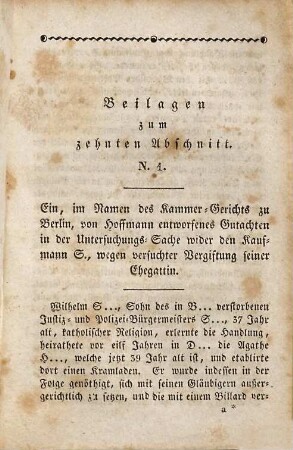 Aus Hoffmann's Leben und Nachlass, Fünftes Bändchen