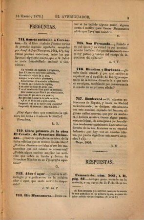 El Averiguador : correspondencia entre curiosos, literatos, anticuarios &c. 1873, Nr. 49 - 52 = Ano 3