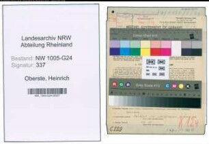 Entnazifizierung Heinrich Oberste , geb. 28.08.1904 (Kreisbaurat)