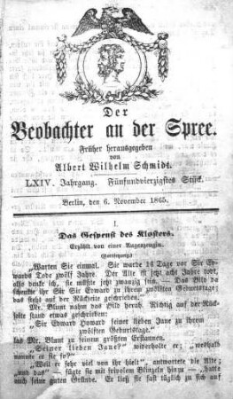 45. Stück, 6. November 1865