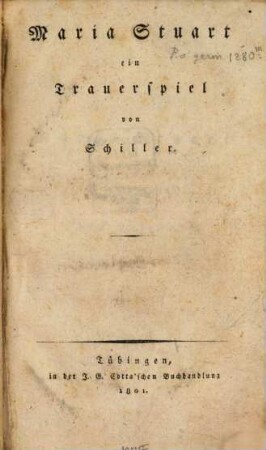 Maria Stuart : ein Trauerspiel