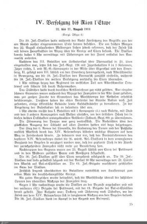 IV. Verfolgung der Râon l'Etape
