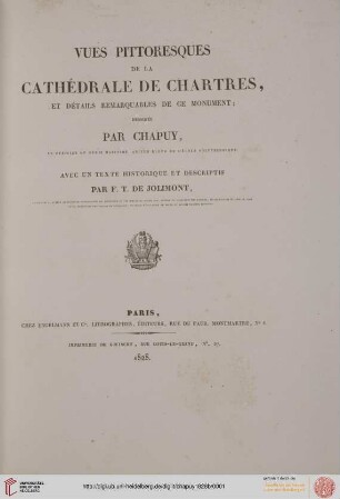 Cathédrales françaises: Vues pittoresques de la cathédrale de Chartres : et détails remarquables de ce monument