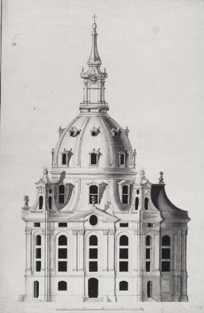 Dresden, Frauenkirche. Aufriß