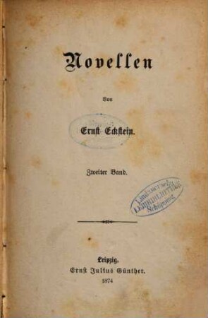 Novellen, 2