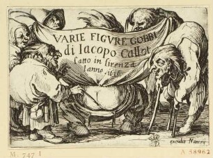Titelblatt der Serie: Varie figure gobbi