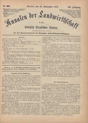 No. 95. Berlin, den 27. November 1872. XII. Jahrgang.