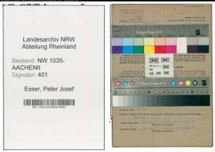 Entnazifizierung Peter Josef Esser , geb. 02.10.1908 (Kaufmaennischer Angestellter)