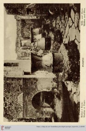 Pompei – Molini e Forni. – Moulins et Fours. – Mills and Ovens. – Mühlen und Ofen.
