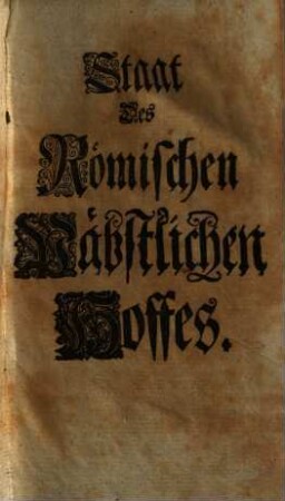 Staat Des Römischen Päbstlichen Hoffes