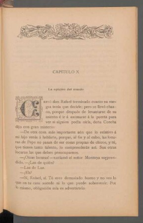 Capítulo X - La opinión del mundo