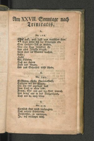 Am XXVII. Sonntage nach Trinitatis.