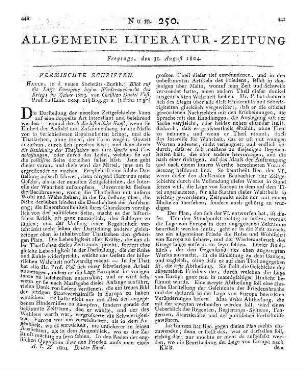 1804: Allgemeine Literatur-Zeitung