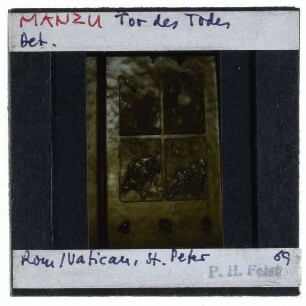 Rom, Peterskirche,Rom, St. Peter, Tor des Todes : Detailansicht Tor des Todes