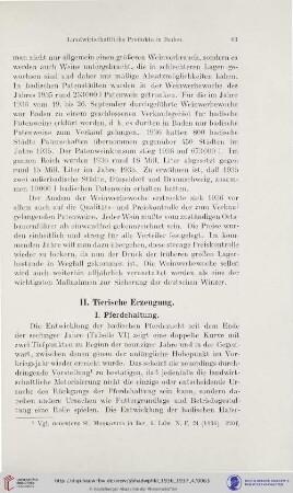 II. Tierische Erzeugung