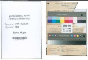 Entnazifizierung Hugo Bohn , geb. 16.08.1893 (Kaufmann)
