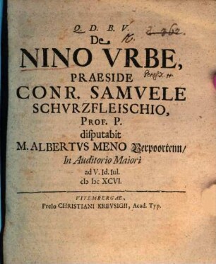De Nino Vrbe