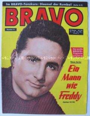 Wochenzeitschrift "BRAVO" über neue Filme und Schlager