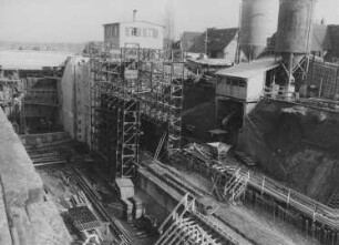Baustelle Staustufe Horkheim/Neckar