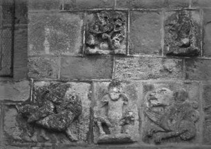 Simson, sitzender Mann, Greif, Monatsdarstellung