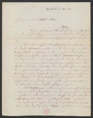 Brief an B. Schott's Söhne : 27.11.1884