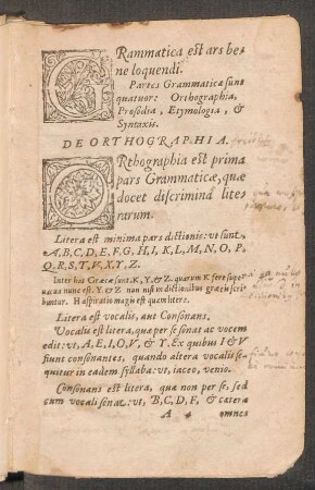 De Orthographia.