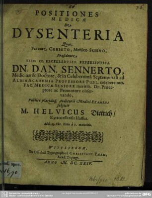 De dysenteria