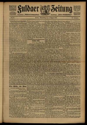 Ausgabe vom Donnerstag, den 09. August 1906.