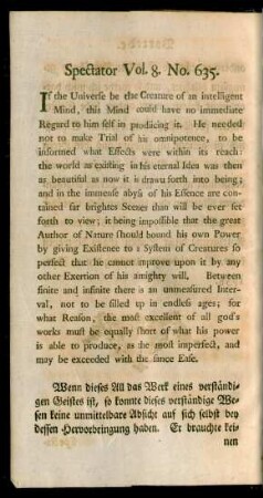 Spectator Vol. 8. No. 635.