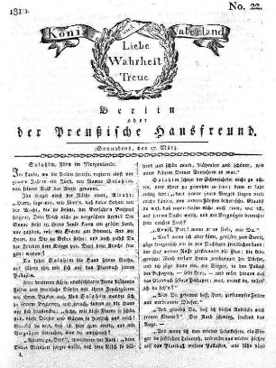 Nr. 22., 17. März 1810