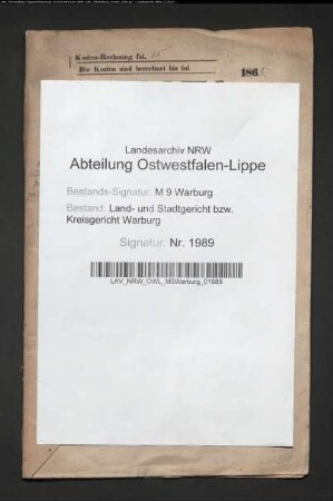 Erblasser: Schultze, Bernardine, geb. Potthast: