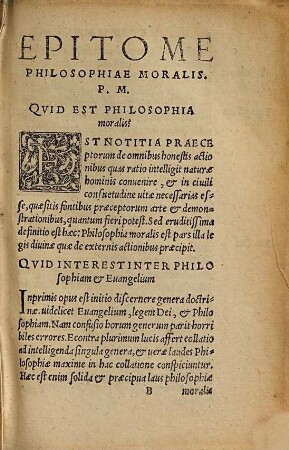 Philippi Melanchtonis Philosophiae moralis epitomae libri duo : emendati et aucti