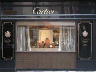 Venedig 2005 - Schaufenster von Cartier : Geschäft von Cartier. Aufgenommen im Februar 2005 in Venedig