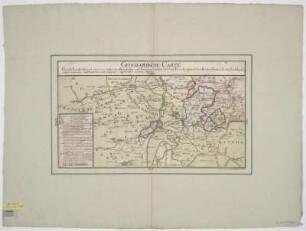 Karte von Lothringen, 1:130 000, Kupferstich, um 1750