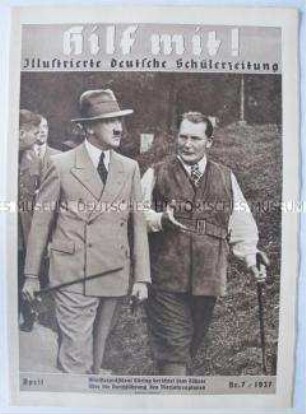 Schülerzeitschrift "Hilf mit!" überwiegend zum Geburtstag Hitlers