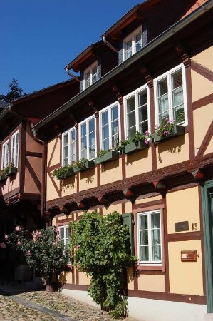Fachwerkhaus in der Goldstraße Quedlinburg, erbaut 1661