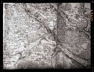 Ansicht 1607 in hohenlohischen Wildbannbeschreibung