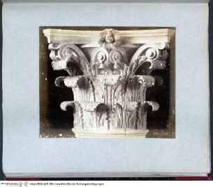 Rome sculptureKapitell mit Achantusranken - Rotes Album III (Grabmäler, antike Skulptur und Fragmente; 16. Jh.)