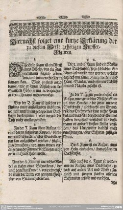 Hiernach lolget eine kurze Erklärung der zu diesem Werkgehörigen Kupffer-Figuren.