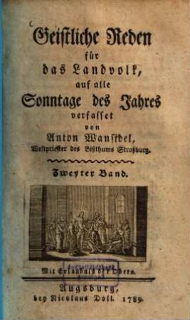 Geistliche Reden für das Landvolk, auf alle Sonntage des Jahres, 2
